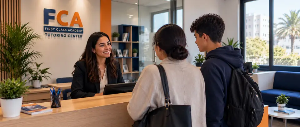 Accueil des parents et élèves à First Class Academy Casablanca